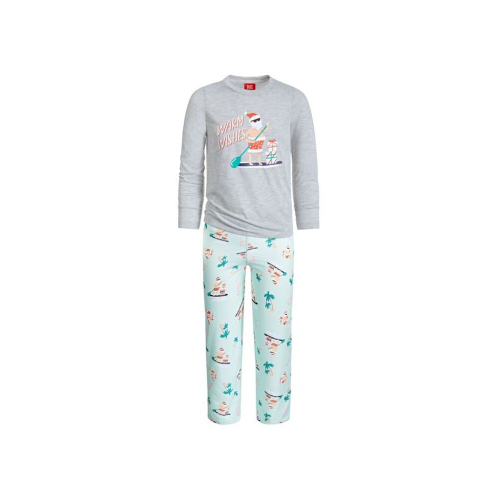 Family PJs Matching Kids Tropical Santa Mix It Family Pajama Set